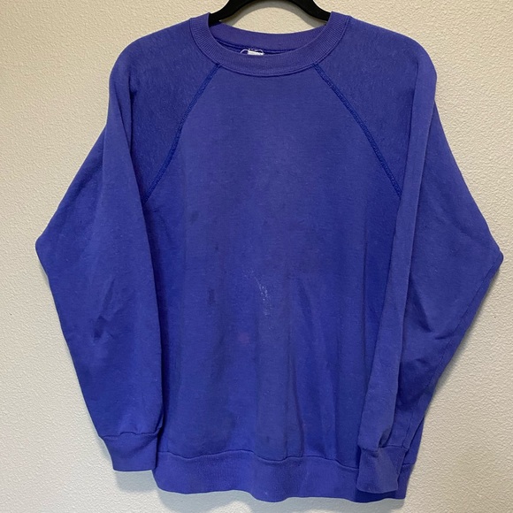 Vintage 80’s 90’s Hanes Blank Crewneck Sweatshirt - Picture 1 of 4